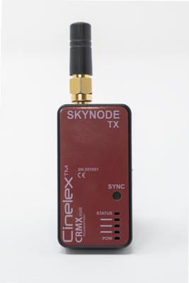cinelex wireless dmx transmitter with 5-pin xlr female connector - skynode-tx